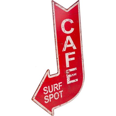 Placa de pared de metal roja 19x0,6x50 (1/5)