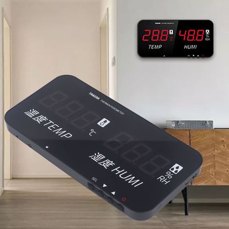 TA623A Digitales Thermometer und Hygrometer mit großem Display, LED-Industriehygrometer für Gewächshäuser (1/5)