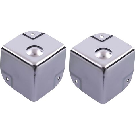 2 protège-coins pour meubles - inox - argenté - pour mobilier (1/5)