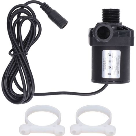 Pompe de fontaine submersible 12V, 20W, débit 800L/h, silencieuse et économique pour bassins (1/5)