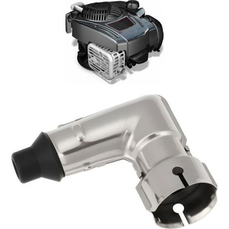 Connecteur Bougie D Allumage - Metal - Compatible Moteurs Briggs Stratton 122L 124T 126M 128T 12J9 - 2 Pieces (1/4)