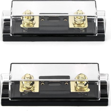 150Amp ANL Plated Fuse, 0/2/4 Gauge with ANL Fuse Holder, Black, Pack of 2 (1/5)