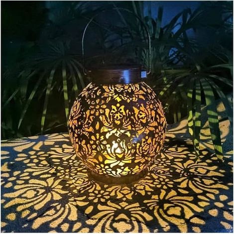 Lanterne solaire décorative pour jardin extérieur, guirlande lumineuse solaire à suspendre à l'extérieur KLB (1/5)