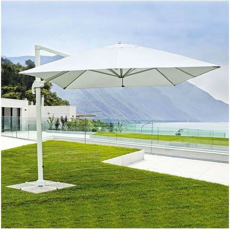 Ombrellone DELUXE QUADRATO BIANCO (1/3)