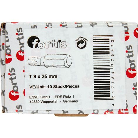 Bit zähhart 1/4" DIN3126 C6,3 T9x25mm 10er Pack FORTIS (1/5)