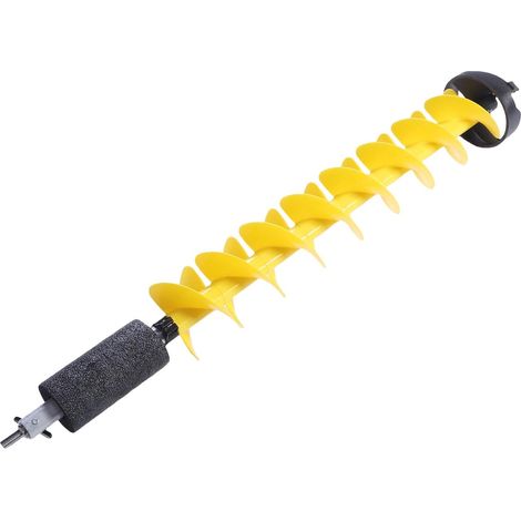 Ice Drill Bit, Compatible with Electric Drills  Fast Cutting Sharp Blades, Nylon and Carbide Construction, 6 Inch Hole, 41.3 Inch Length for Ice Fishing (1/5)