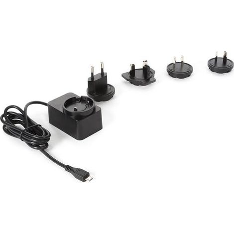 Caricatore universale con connessione Micro USB - 5 V - 2,5 A con 4 adattatori da viaggio