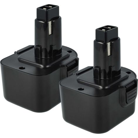 vhbw 2x batería compatible con Dewalt DW052Z, DW052K2H, DW052K2, DW052K, DW051K2, DW051K-2, DW052K-2 herramienta (3000 mAh, NiMH, 12 V) (1/4)