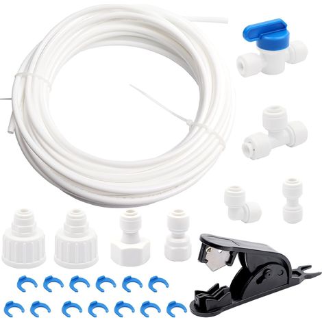 Tuyau d'alimentation universel pour réfrigérateur Side by Side - 15 m - 6,35 mm (1/5)