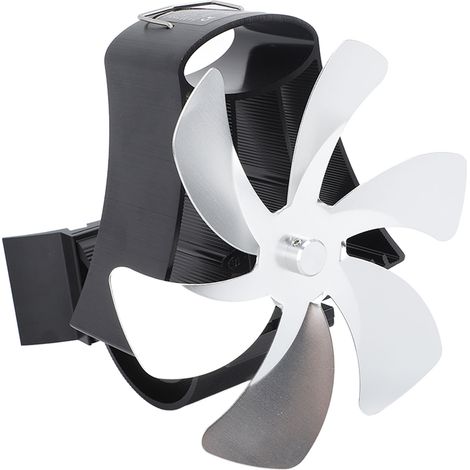Magnetischer Wandventilator mit 6 Flügeln für Gasherde und Elektrokamine, silberfarben (1/5)