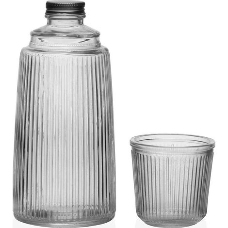 BOTELLA CON VASO CRISTAL - EHLIS (1/2)