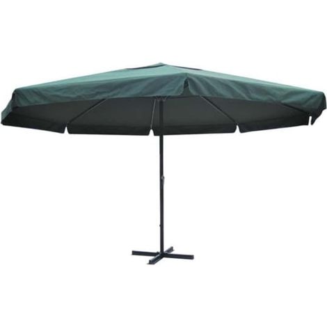 Maison Exclusive - Sonnenschirm Grün Aluminium 500 cm