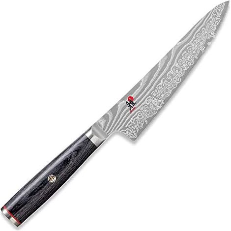 ZWILLING 34680-131-0 5000 FCD Coltello Shotoh Lama in Acciaio al Carburo FC61 con 48 Strati Damascati Trattamento FRIODUR Affilatura Honbazuke 13 cm colore Marrone (1/5)