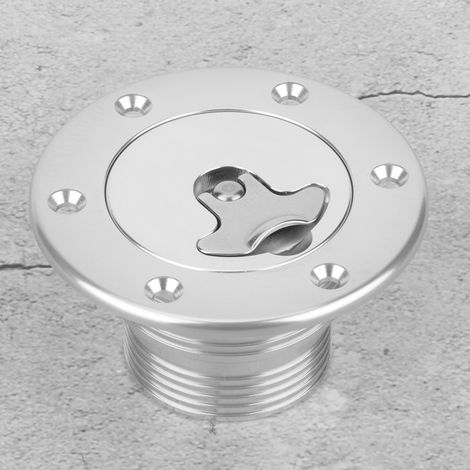 Innendurchmesser 43,5 mm / 1,71 Zoll, Aluminiumlegierung, bündig montierter Kraftstoffzellen-Ausgleichsbehälterdeckel, 6-Loch-Öffnung (1/5)