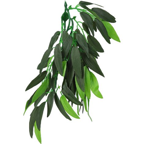 Plantes Artificielles pour Reptiles avec Ventouses - Décoration Réaliste pour Terrarium et Aquarium (1/5)
