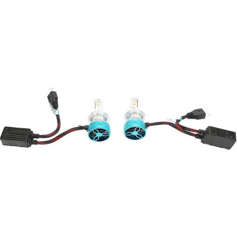 2 Stück Scheinwerferlampen 5600LM 6000K IP67 Wasserdicht Hohe Helligkeit Wärmeableitung Ersatzscheinwerfer (1/5)