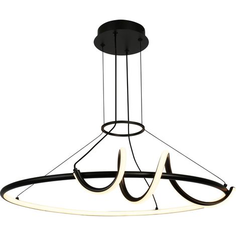 Lampadario LED Rabalux Menazi nero 46W CCT telecomando (1/5)