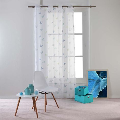Rideau Voilage "Hesperia" 140x240cm Bleu
