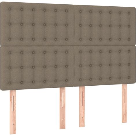 Maison Exclusive - Cabecero de cama color topo 144x5x118/128 cm T (1/5)