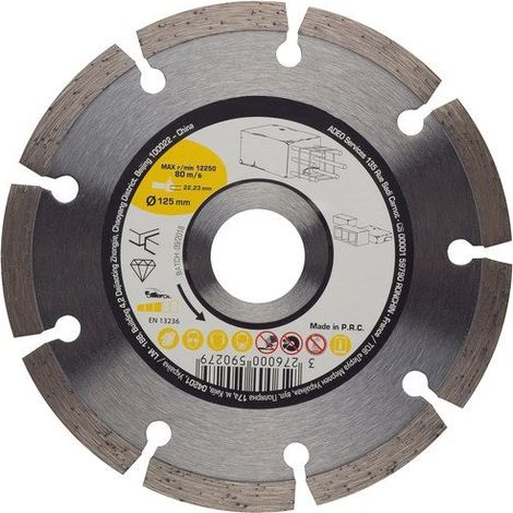 Disque Diamant Pour Béton, Diam.125 Mm (1/3)