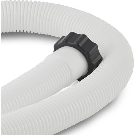 Compatible avec 2 tuyaux accessoires Intex, diamètre 38 mm, longueur 150 cm. Compatible avec les pompes de filtration et les systèmes d'eau salée.