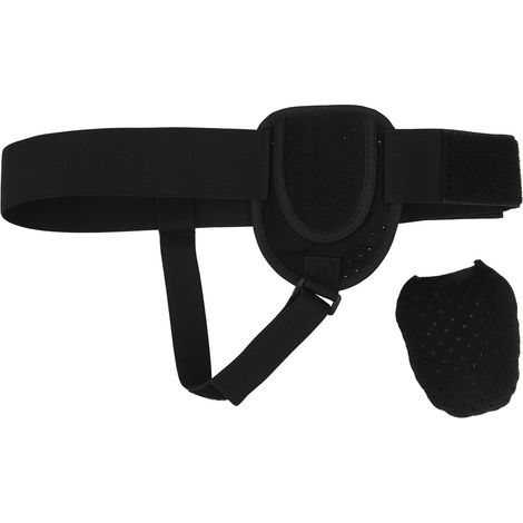 Ceinture Hernia Unisexe Compression Fixation Médicale Ajustable Soutien Lombaire Anti-Hernie pour Adultes et Enfants Noir