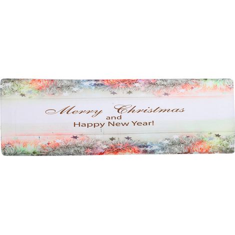 Paillasson antidérapant motif Noël, tapis de sol décoratif pour entrée, cuisine et salon. (1/5)