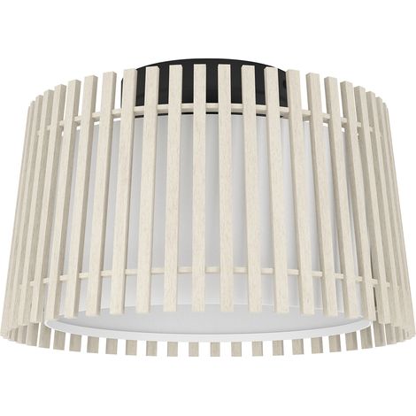 Plafoniera Contemporanea Fattoria Acciaio Nero 1 Luce E27