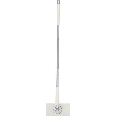 Balai à franges plat multifonctionnel AURA avec tête rotative à 360°, changement de linge mains libres et manche long pour le nettoyage de la maison. (1/5)
