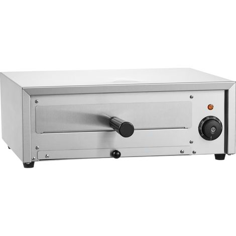 Mophorn Elektrischer Pizzaofen von für die Arbeitsplatte, 12 Zoll, 1500 W, Temperaturbereich 122-662℉, Edelstahl, für Gewerbe und Privat