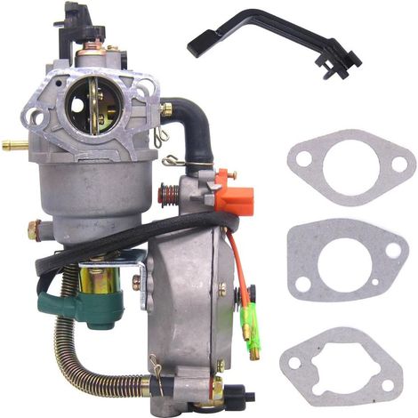 Kit de conversión a GLP con carburador doble para generadores GX390 188F de 4,5-5,5 kW (13-14 hp), con estrangulador manual. (1/4)