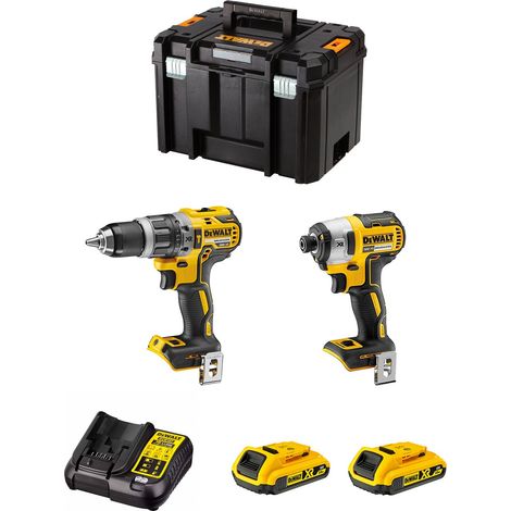 DeWALT Kit DWK211 (DCD796 + DCF887 + 2 x 2,0 Ah + DCB107 + TSTAK VI)