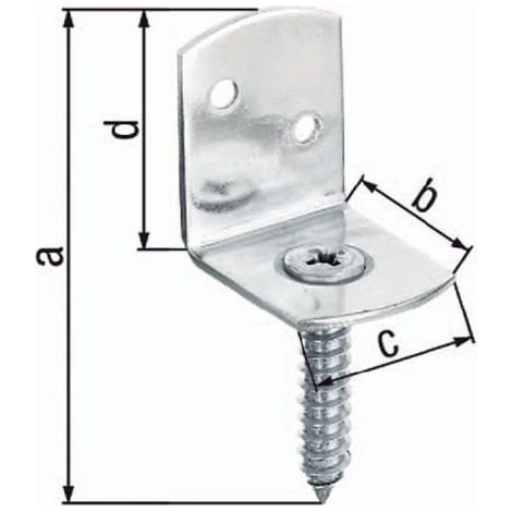 GAH Alberts soporte para valla de mimbre 83 x 32 x 30 x 38 mm VA mate forma de L - 213336 (1/3)