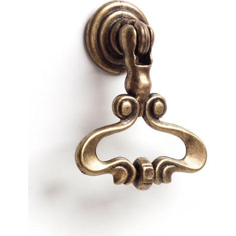 Anilla en zamak con acabado cuero, dimensiones: 50x41x13mm, -