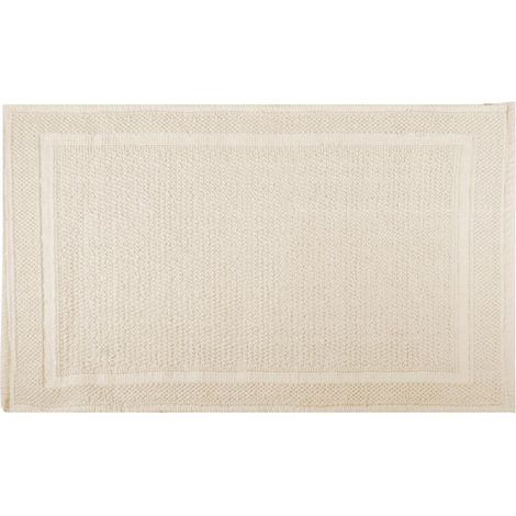 Tappetino bagno 100% cotone vincent beige antiscivolo cm50x80x2 (1/3)
