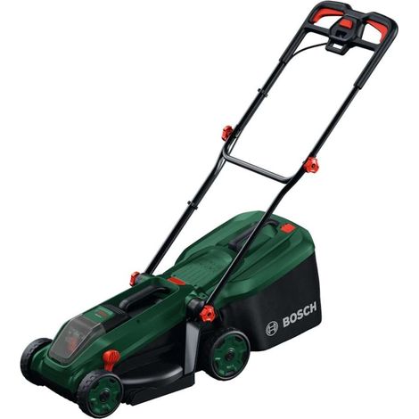 Tosaerba a batteria Bosch ROTAK 18V-34, 1 batteria PBA 18V 4,0 Ah e caricabatterie