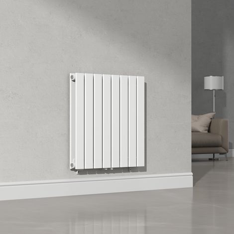Radiador de panel Nore de Diseño doble capa plano acero 60x60 cm - Blanco  [neu.haus]