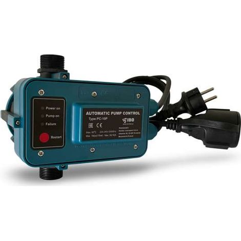 IBO PC-10P Pumpensteuerung mit Trockenlaufschutz für Tauchdruckpumpen Jetpumpen Gartenpumpen 230V 16