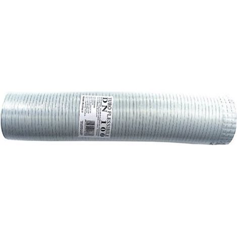 Tuyau flexible extensible en aluminium BLANC 150 mm de 0,5 a 3 m de ventilation