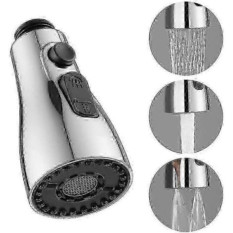 Robinet de cuisine, mitigeur de salle de bain, douchette rétractable, douchette à main, pommeau de rechange - AquaForge (1/3)