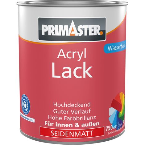 Primaster Acryl Lack cremeweiß seidenmatt 750 ml