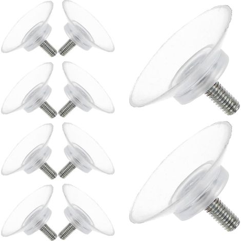 ibasenice Lot de 10 ventouses transparentes à visser pour meubles en (1/5)