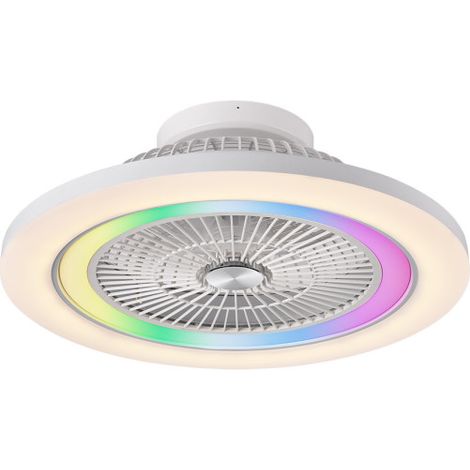 Ventilador dc 50+7w antartida blanco 5as 58d 5400l 3000-4500-6500k+rgb remo+r.int+memo+temp
