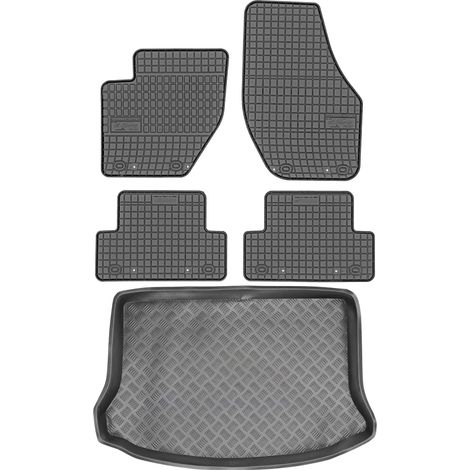 Volvo V40 II Schrägheck (2012–2019) – SET: Gummifußmatten + Kofferraummatte (1/5)