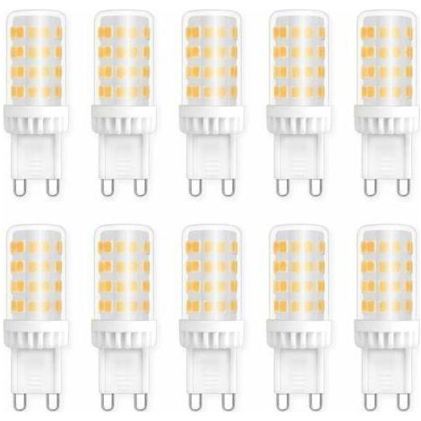 Ampoules LED G9 5W, Equivalente 40W 50W Halogène Lumière, 450LM, Blanc Neutre 4000K, AC 220V, Culot G9 Standard, économie d'énergie, pour Ceiling Lighting, Kitchen, Chambre, Salon, Pa (1/4)
