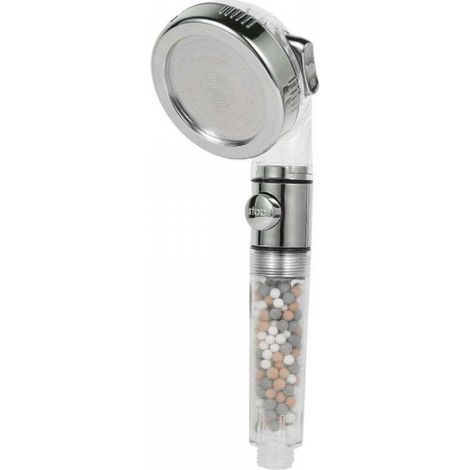 Pommeau de douche 3 en 1 pommeau de douche à économie d'eau filtre ionique filtre anticalcaire (1/5)