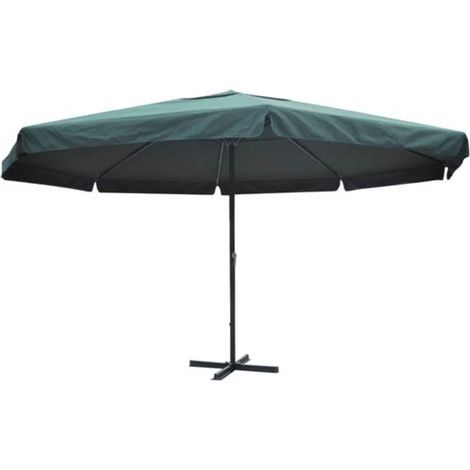 Maison Exclusive - Sonnenschirm Grün Aluminium 500 cm (1/5)
