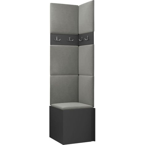 Conjunto para recibidor Pinis XXI, Polo 894, 186x42x46cm, Tapiz, Aglomerado laminado, Montada en la pared, Colocada (1/5)
