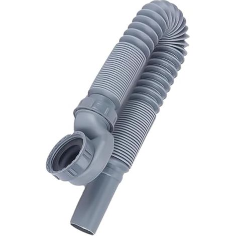 Tuyau d'évacuation de baignoire et douche, profil bas de 3,8 cm, tuyau de vidange flexible pour baignoire et douche (1/5)