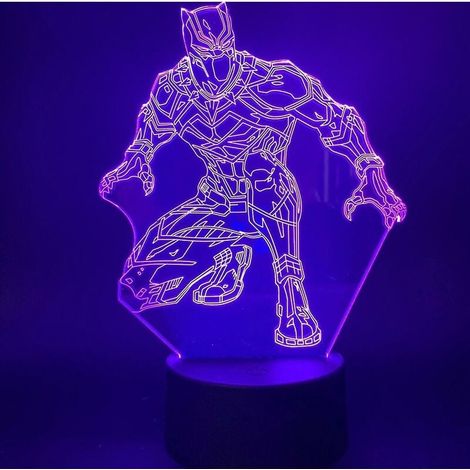 Lampe De Veilleuse 3D - Veilleuse Table Enfant Avec Panneau Acrylique Et Base ABS - RGB Réglable - 200 X 150 X 87 Mm - 1 Pièce